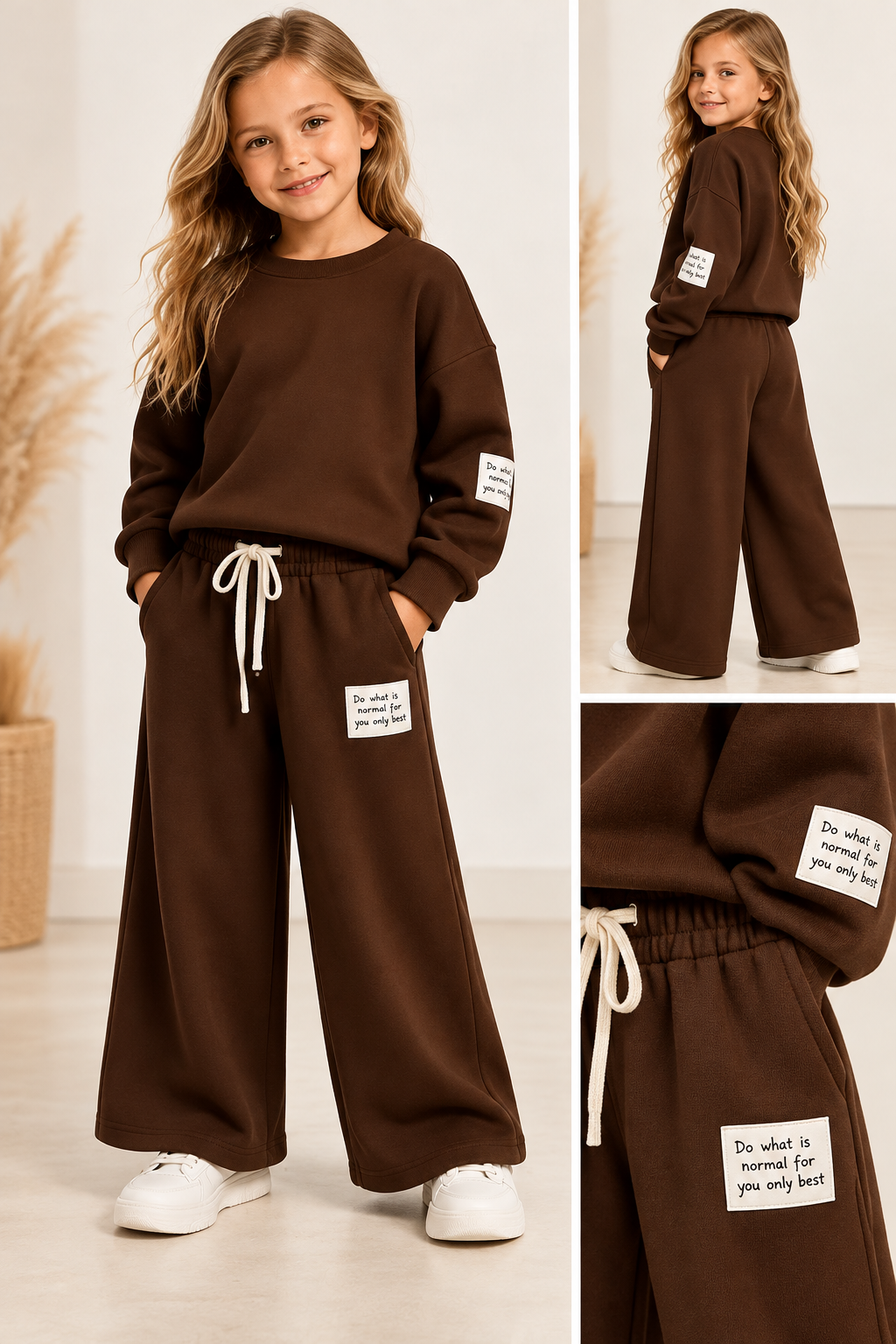 Ensemble fille marron