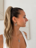 Boucle d'oreille Arbre de Vie Strass & Collier