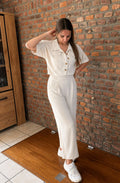 Ensemble chemise Crop & pantalon fluide