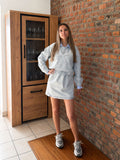 Ensemble pull/chemisier et jupe