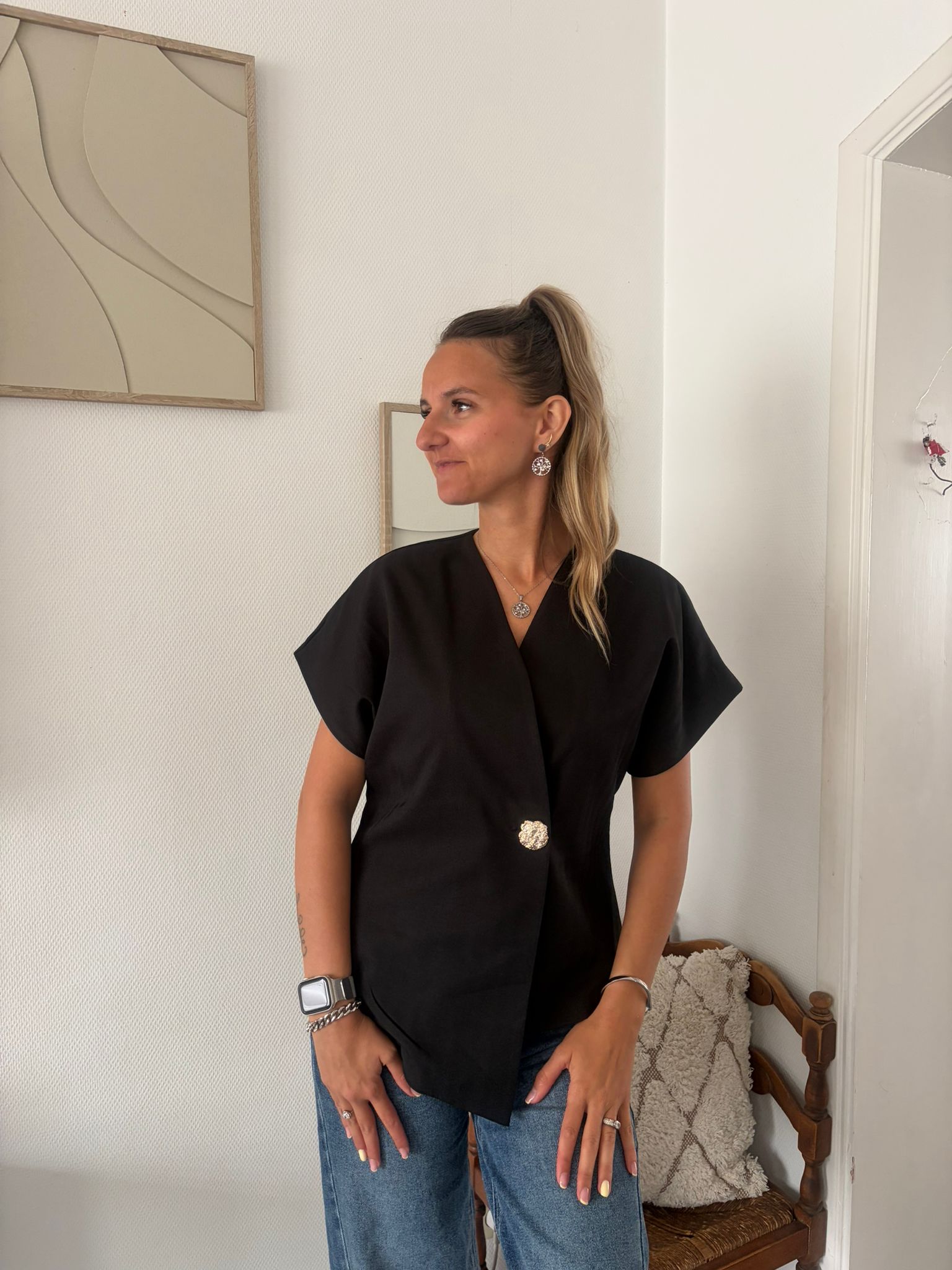 Gilet Elégant Noir