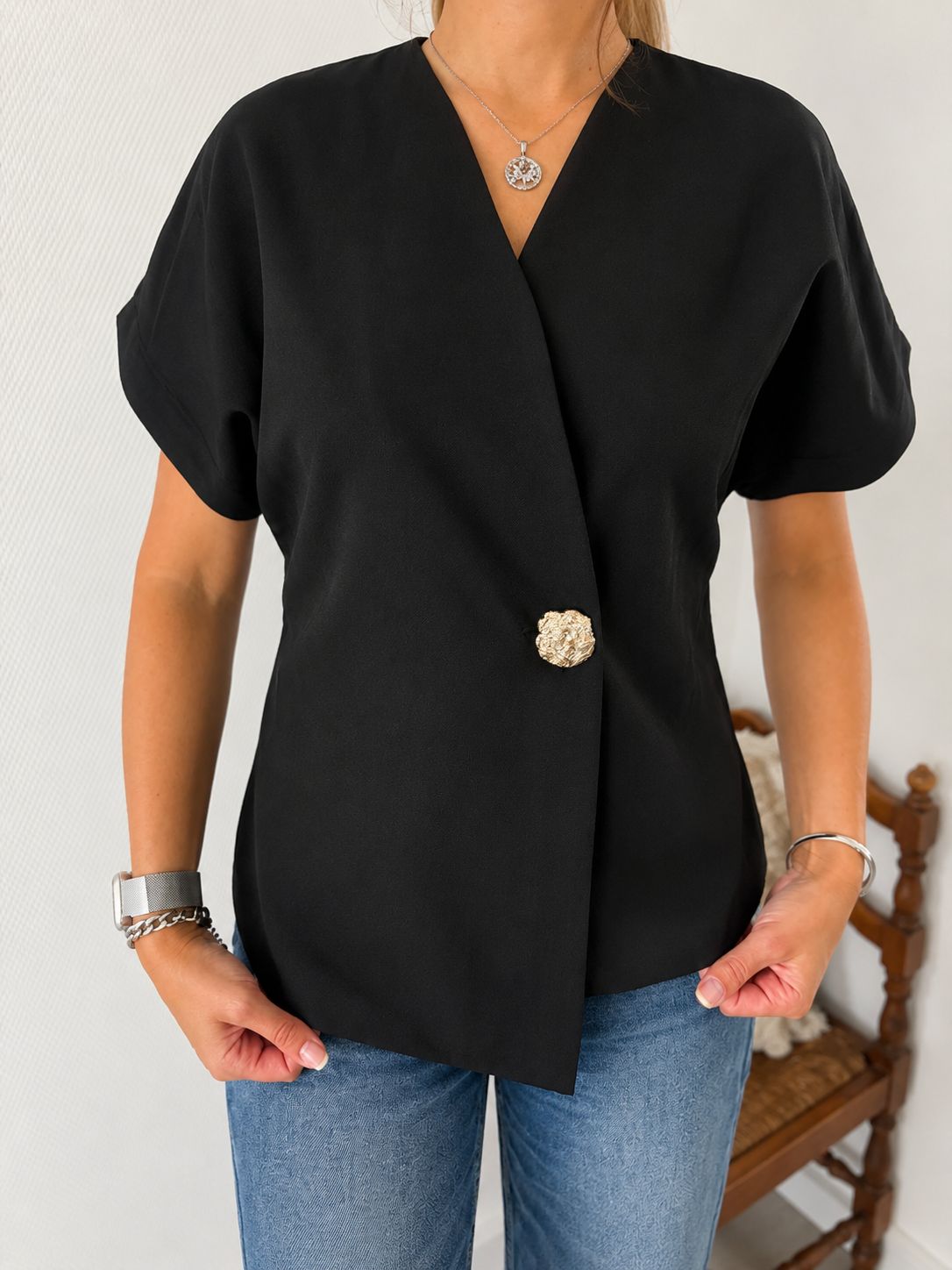 Gilet Elégant Noir