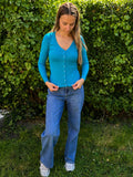 Gilet manches longues bleu clair