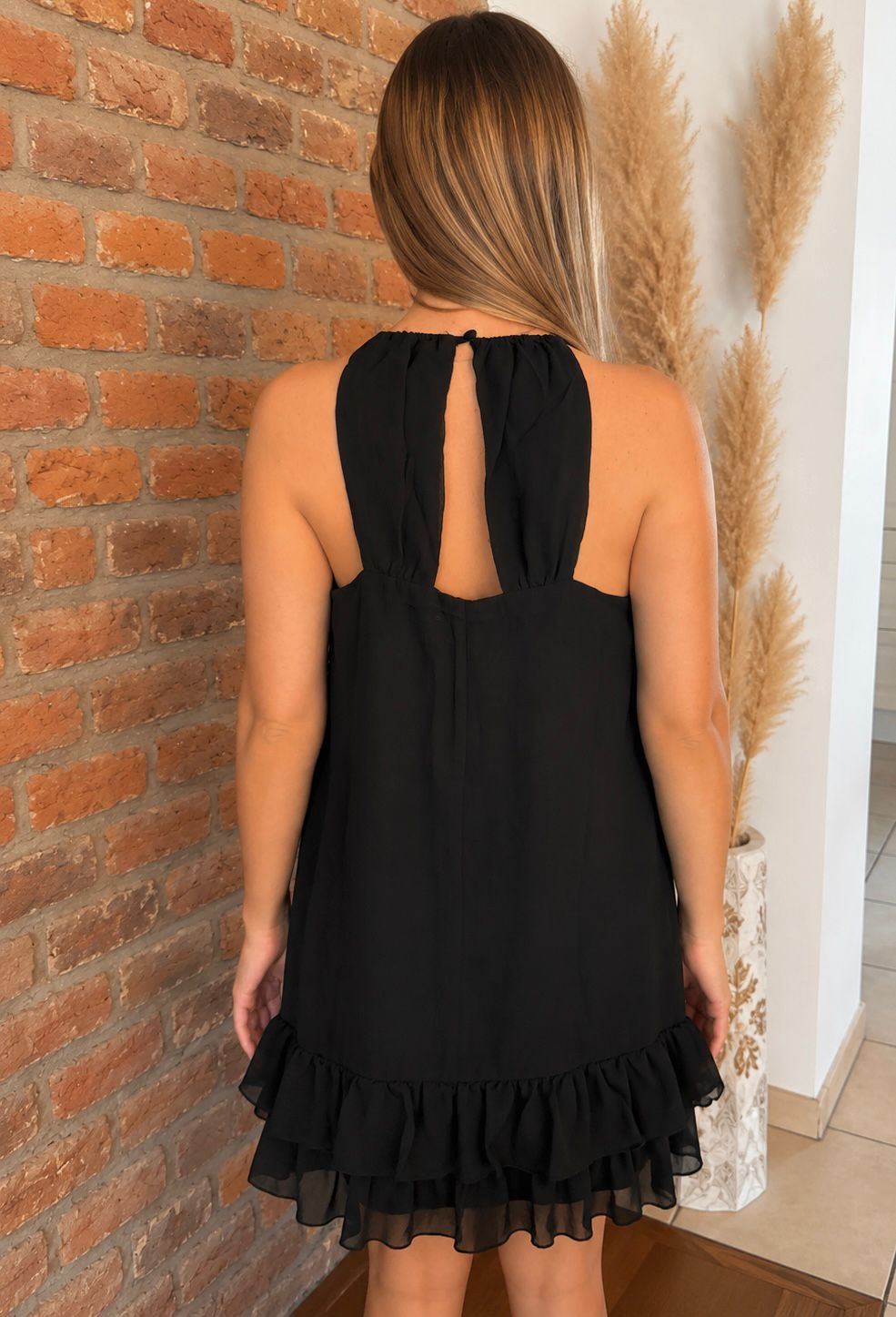 Robe noir sans manches