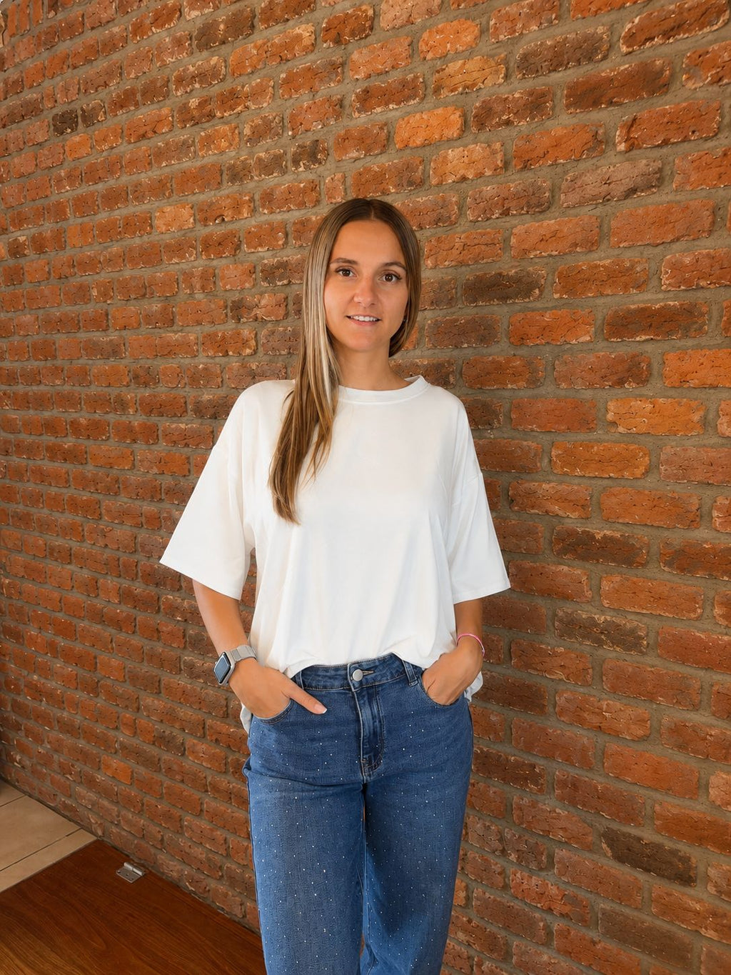 T-shirt Cœur blanc