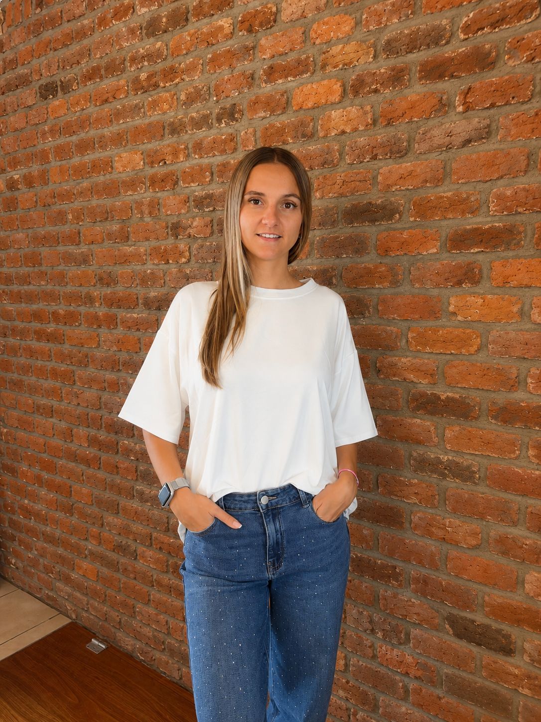 T-shirt Cœur blanc