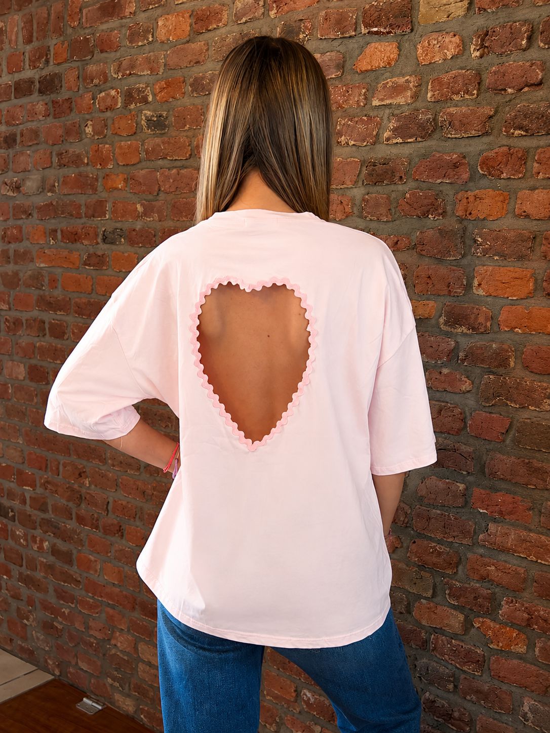 T-shirt Cœur rose