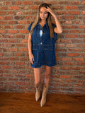 Veste sans manches en jeans