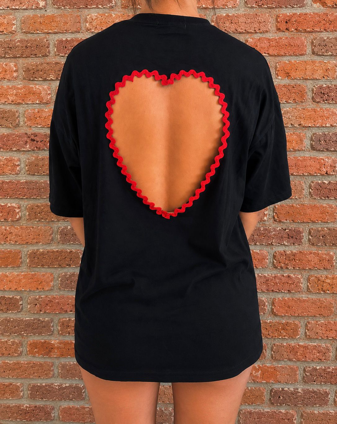 T-shirt Cœur noir