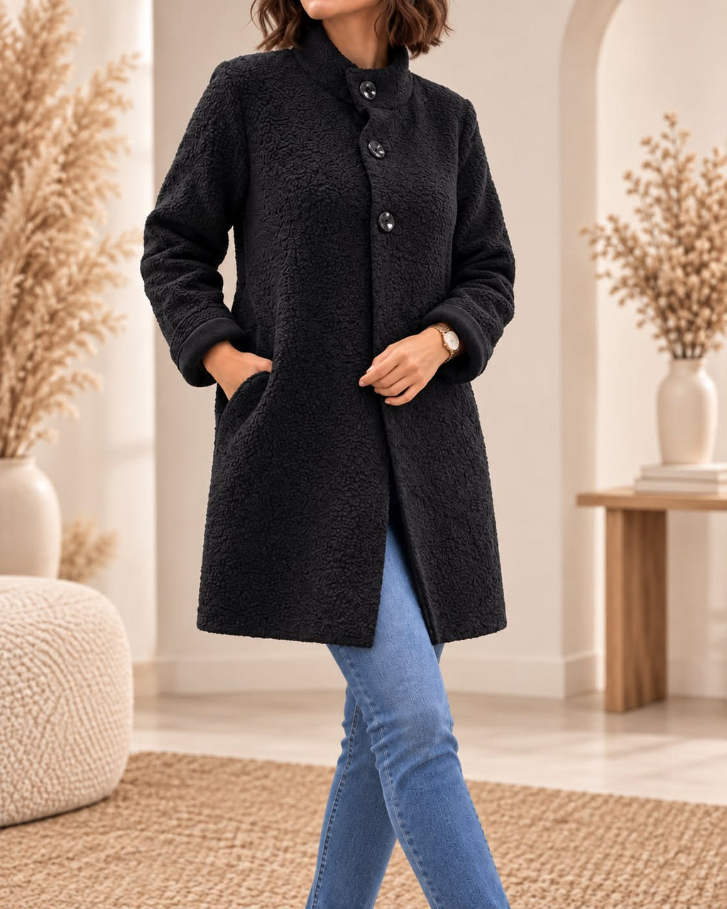 Manteau à boutons