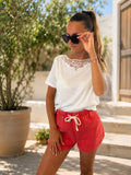 T-shirt col bâteau