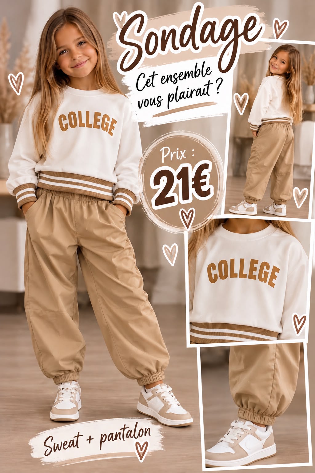 Ensemble Pull Style Old School "College"
