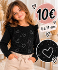 Top fille noir