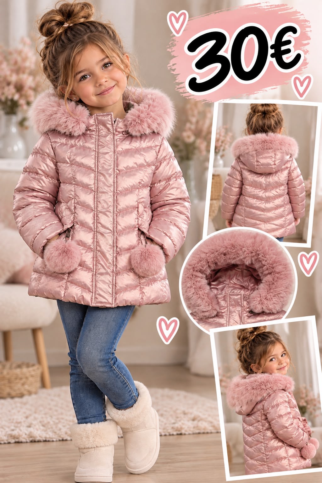 Doudoune Rose